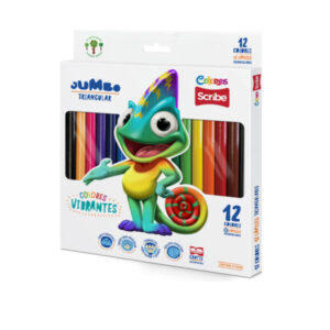 Colores Scribe triangulares Jumbo x12