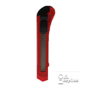 Bisturí grande escolar rojo