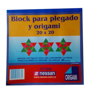 Block plegado origami 20x20 x50h