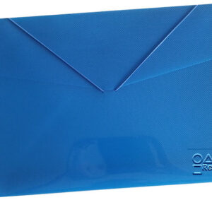 Carpeta plástica fuelle-azul