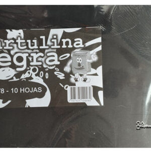 Cartulina negra x10 octavos