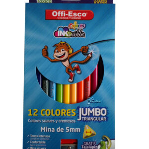 Colores jumbo triangular x12 Offi-Esco