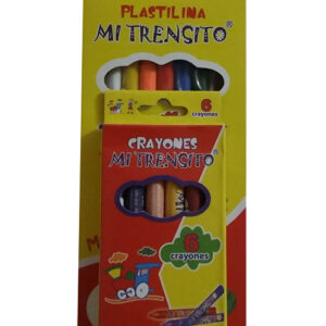 Plastilina larga surtida x9 + crayón