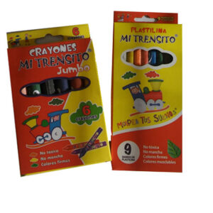 Crayón Jumbo + plastilina Mi Trensito