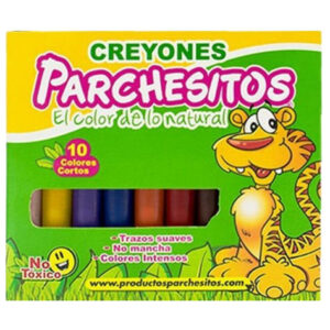Crayón corto Parchesitos x10