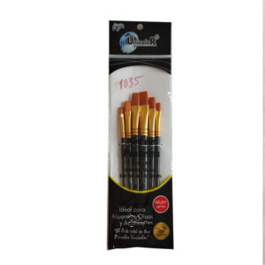 Pincel unicolor estuche x 6 ref 1035