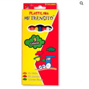 Plastilina larga surtida x9