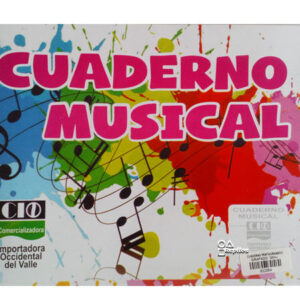 Cuaderno musical pentagramado