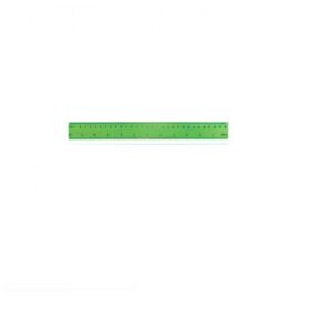 Regla 30 cm corriente verde
