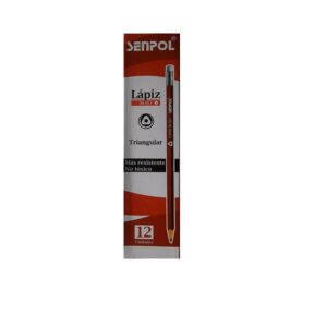 Caja de lápices rojo Senpol