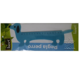Regla escolar perro 15 cm.