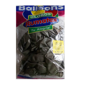 Bomba R12*50 metalizada plateada