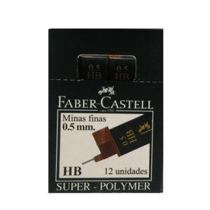 Caja mina Faber Castell 0.5 HB