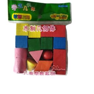 Figuras Geométricas de Madera – Set de 14 Piezas de Colores – Juguete Didáctico Montessori