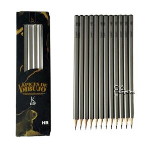 Lápiz de Dibujo HB Premium Klipp 12 Unidades Hexagonal Profesional