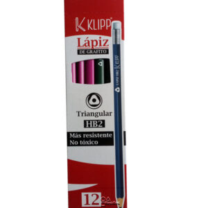 Caja de lápices negro Klipp x12