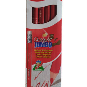 Caja de lápices triangular rojo Jumbo Kores