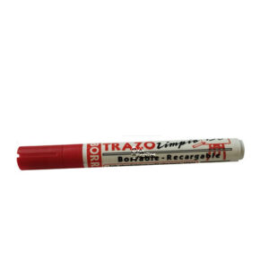 Marcador borrable recargable rojo