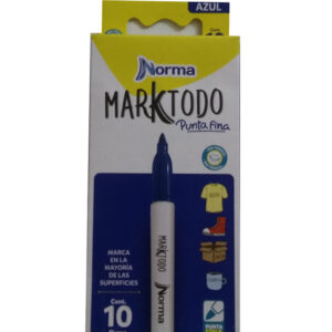 Marktodo punta fina azul Norma