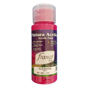 Pintura acrílica al frio rojo