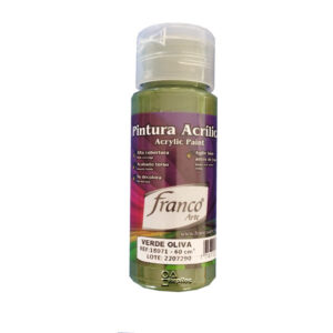 Pintura acrílica al frio verde oliva