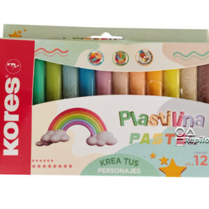 Plastilina Jumbo Kores pastel x12