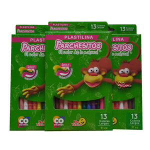 Plastilina parchesitos x13 X3 cajas