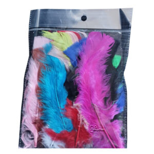 Plumas de colores