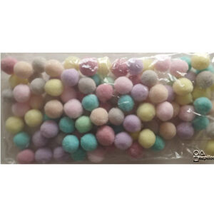 Pompones pastel 13mm
