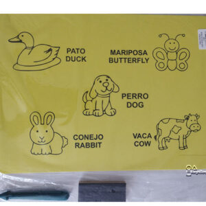 Tabla de picado grande con acrílico 25x35