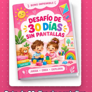 Retos 30 dias sin pantallas 2 a 7 años